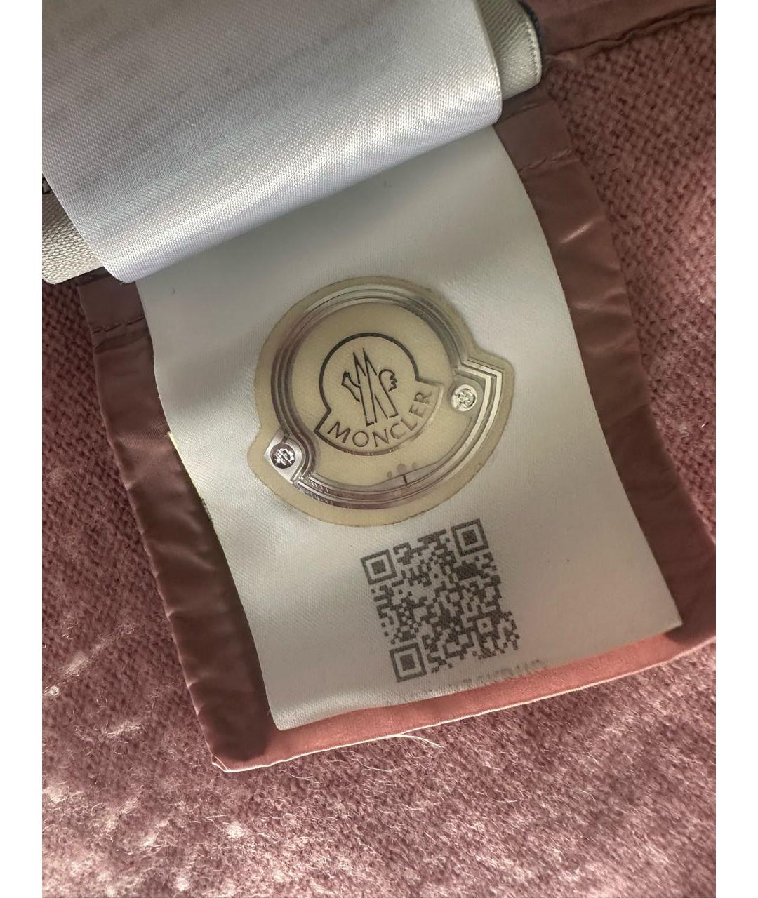 MONCLER Розовый шерстяной кардиган, фото 8