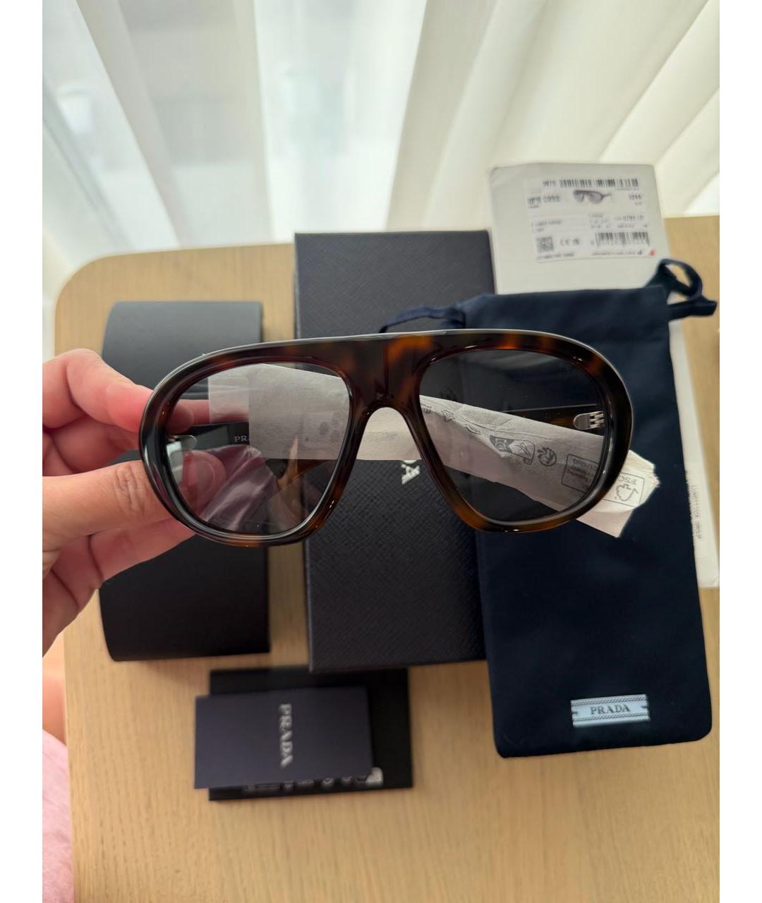 PRADA Пластиковые солнцезащитные очки, фото 3