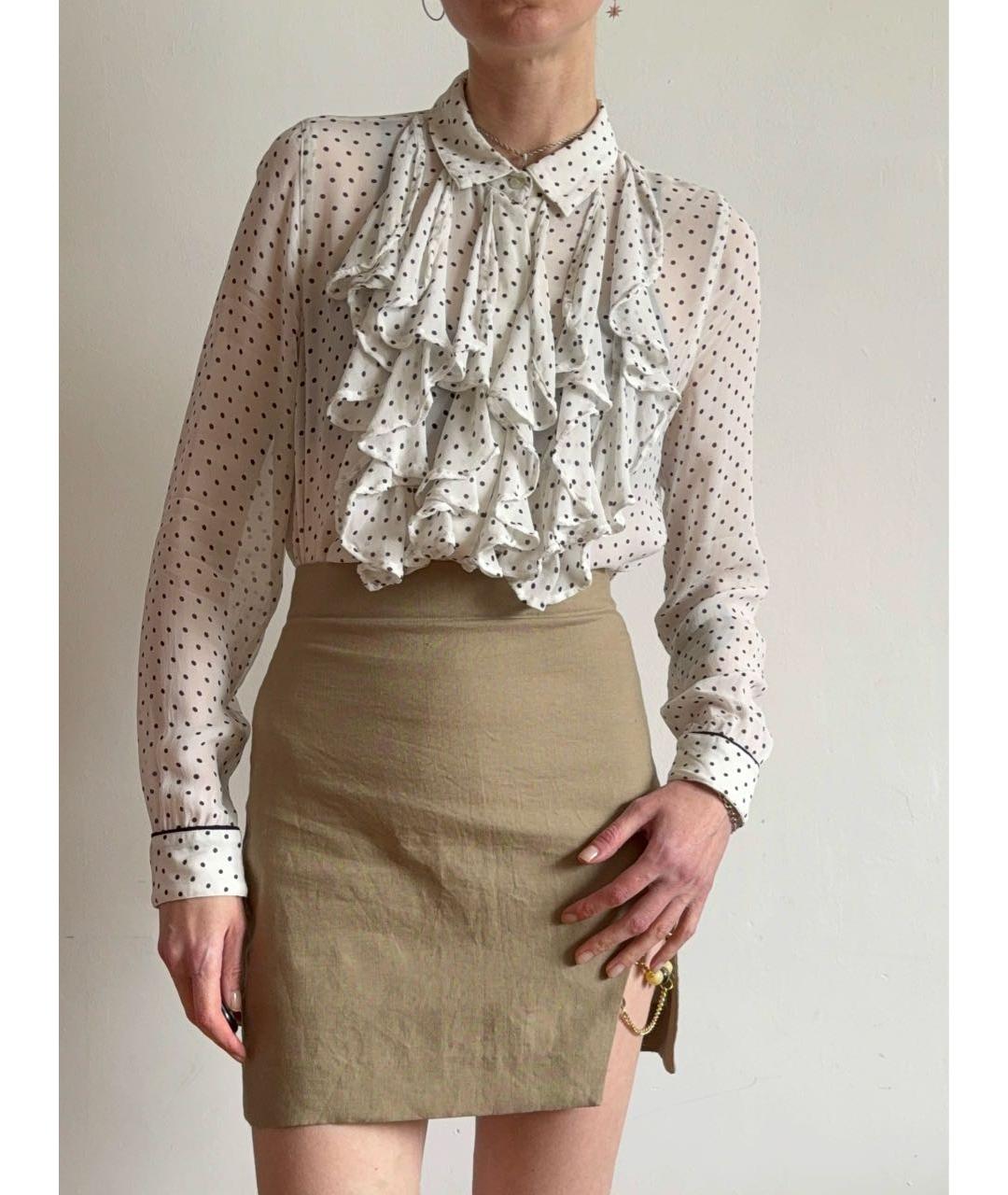 GANNI Белая вискозная блузы, фото 3