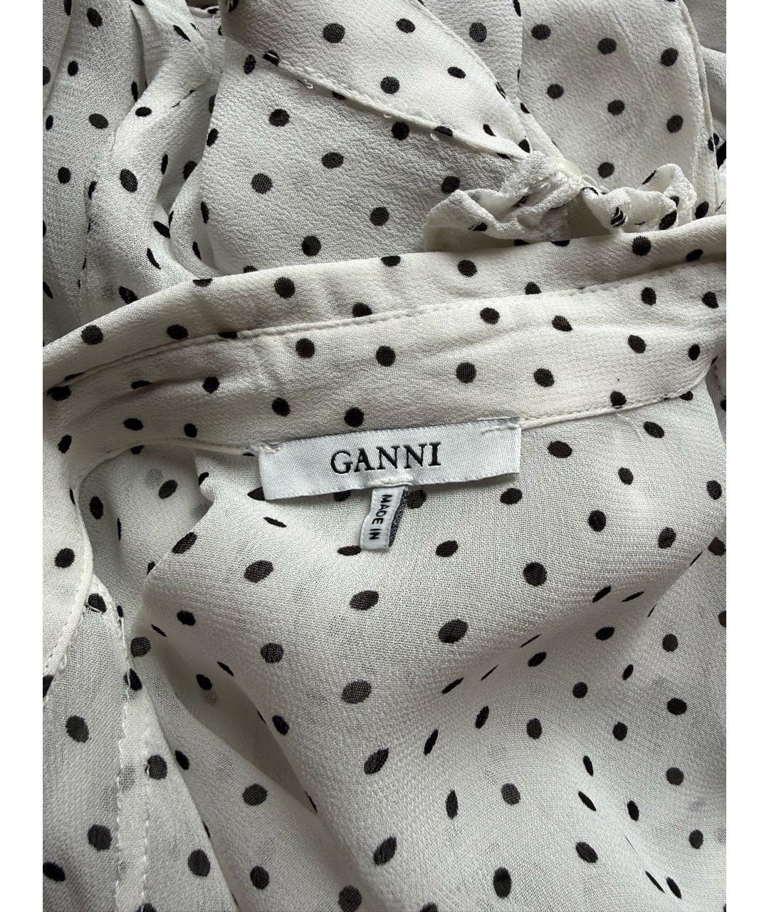 GANNI Белая вискозная блузы, фото 2