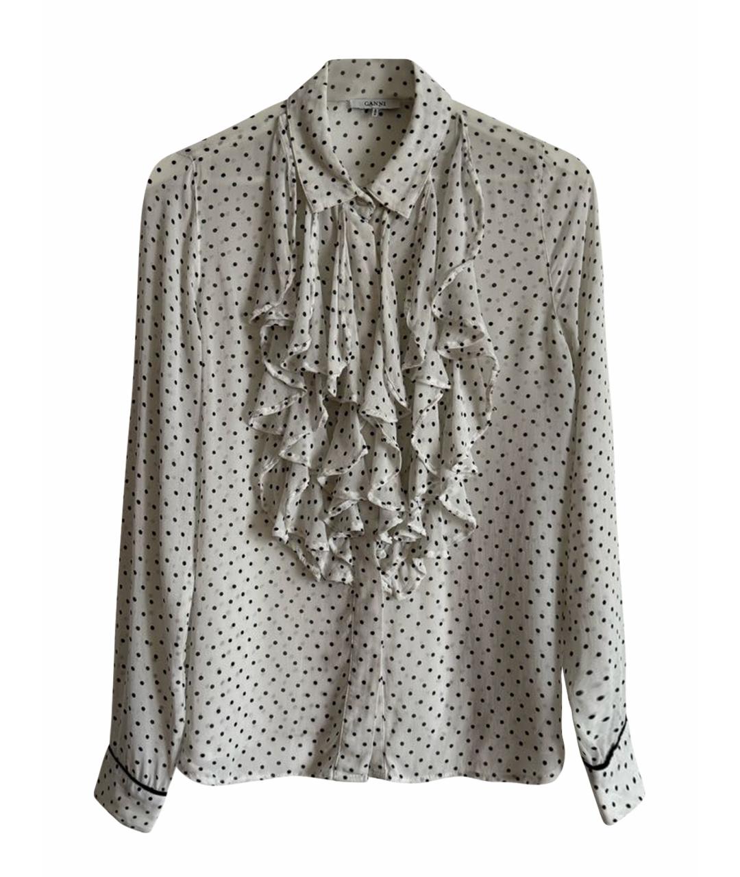GANNI Белая вискозная блузы, фото 1