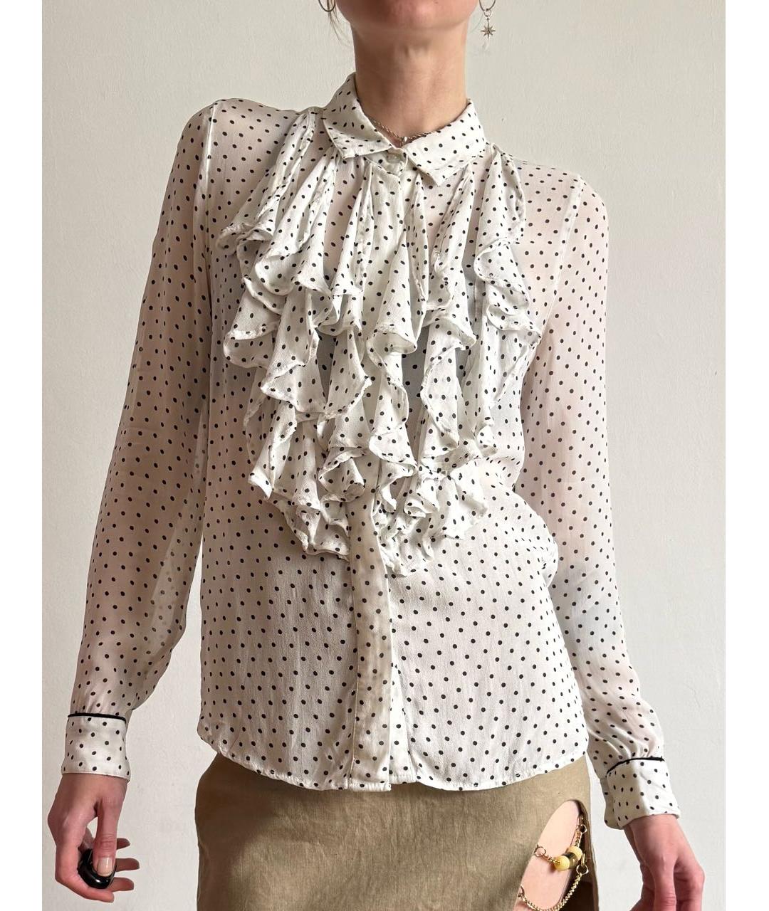 GANNI Белая вискозная блузы, фото 4