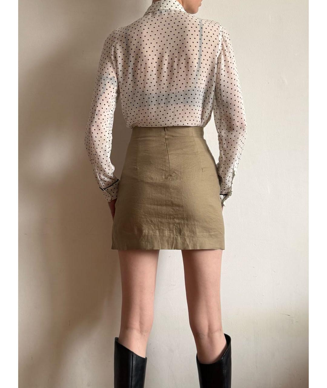 GANNI Белая вискозная блузы, фото 6