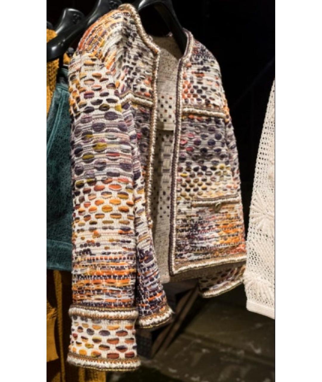 CHANEL Мульти твидовый жакет/пиджак, фото 8