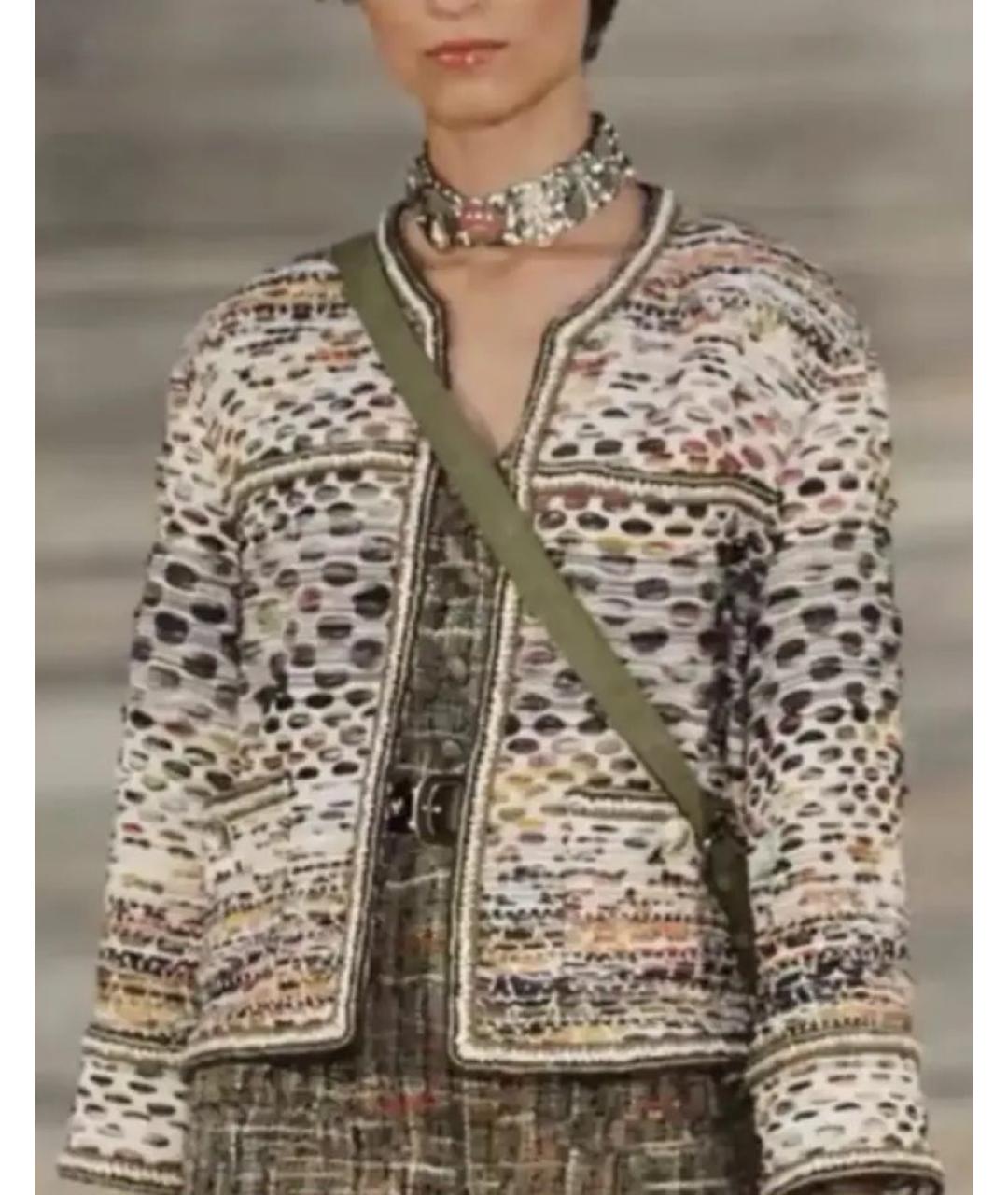 CHANEL Мульти твидовый жакет/пиджак, фото 4