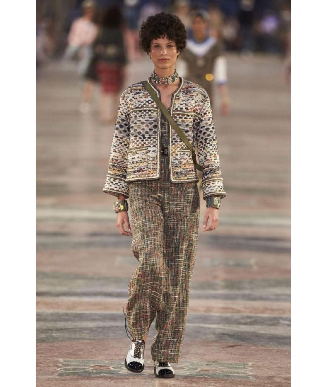 CHANEL Мульти твидовый жакет/пиджак, фото 9