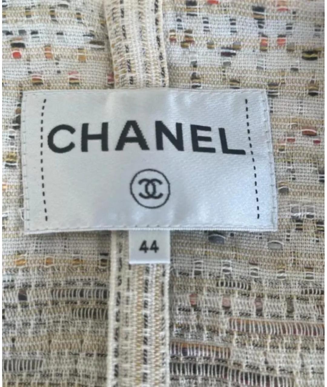 CHANEL Мульти твидовый жакет/пиджак, фото 5