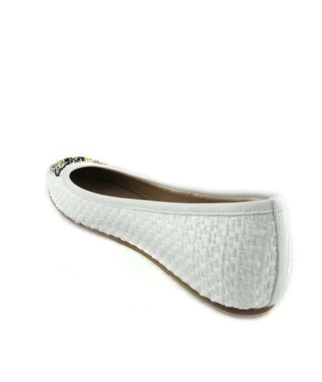 LE SILLA Белые кожаные балетки, фото 2