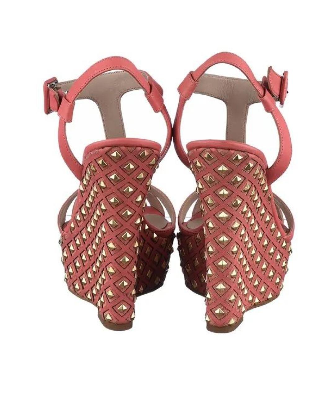 LE SILLA Коралловые кожаные босоножки, фото 2