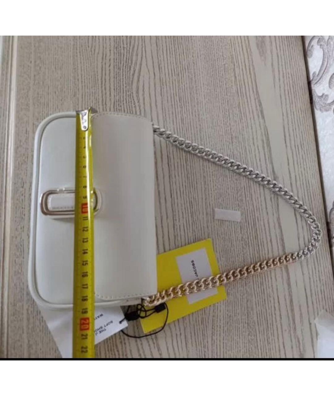 MARC JACOBS Белая кожаная сумка через плечо, фото 6