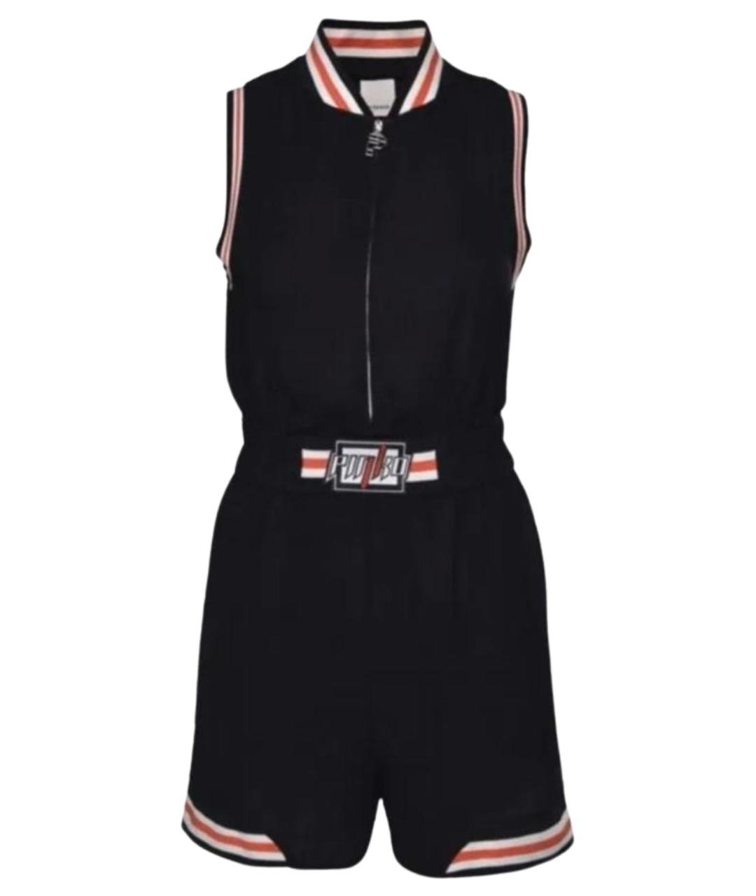 PINKO Черный вискозный комбинезон, фото 1