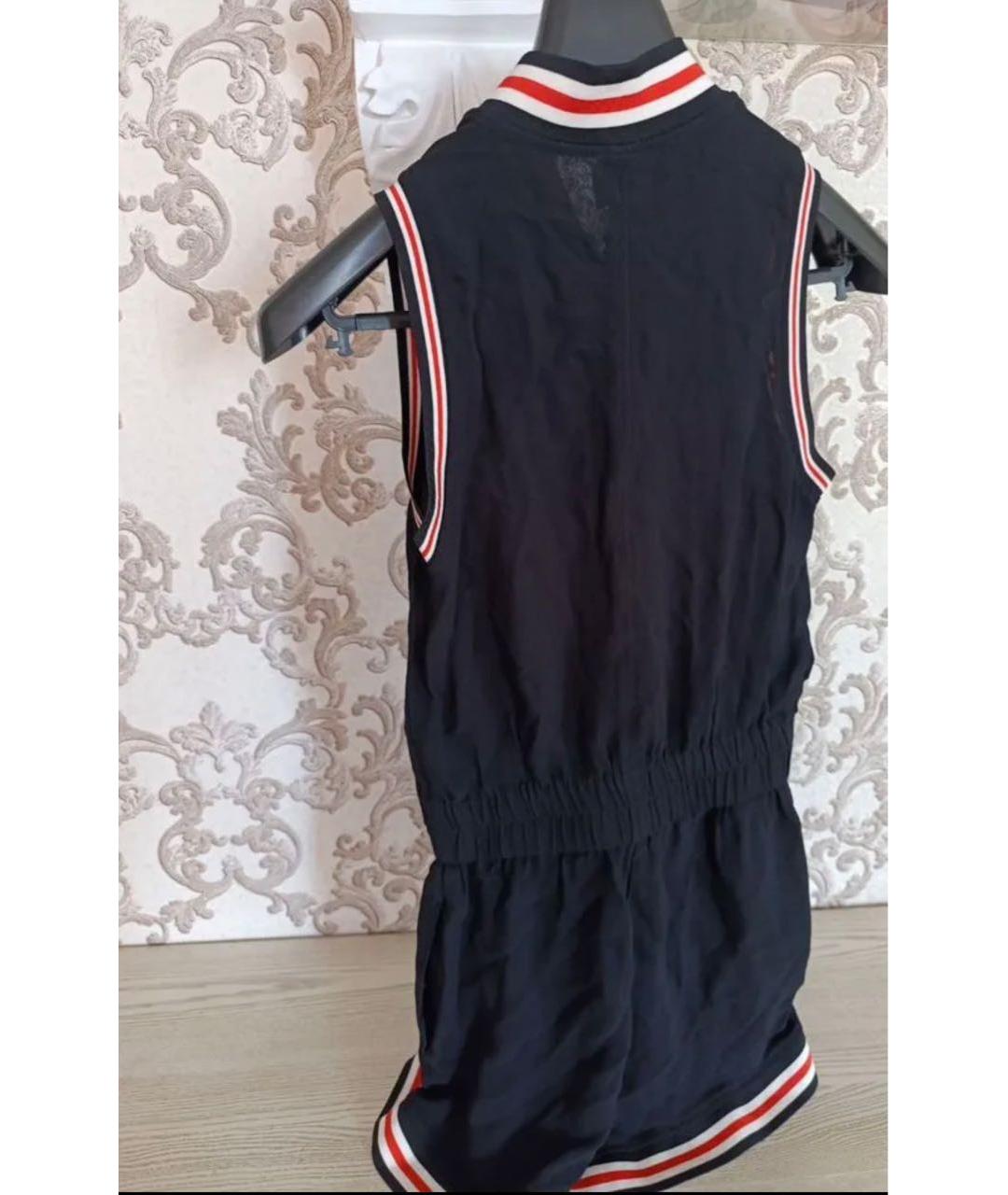 PINKO Черный вискозный комбинезон, фото 2