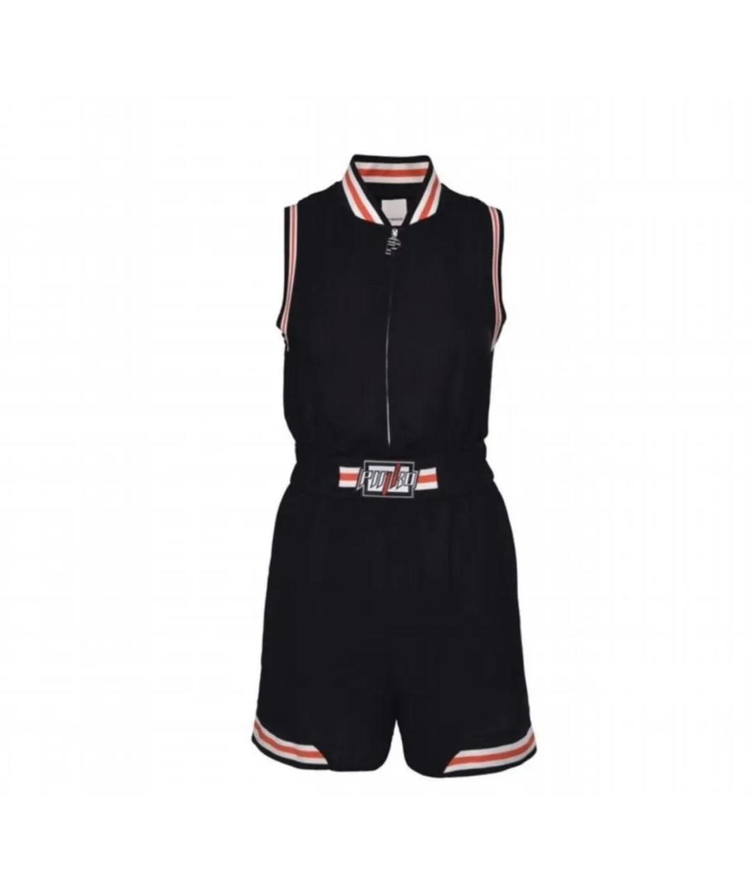 PINKO Черный вискозный комбинезон, фото 6