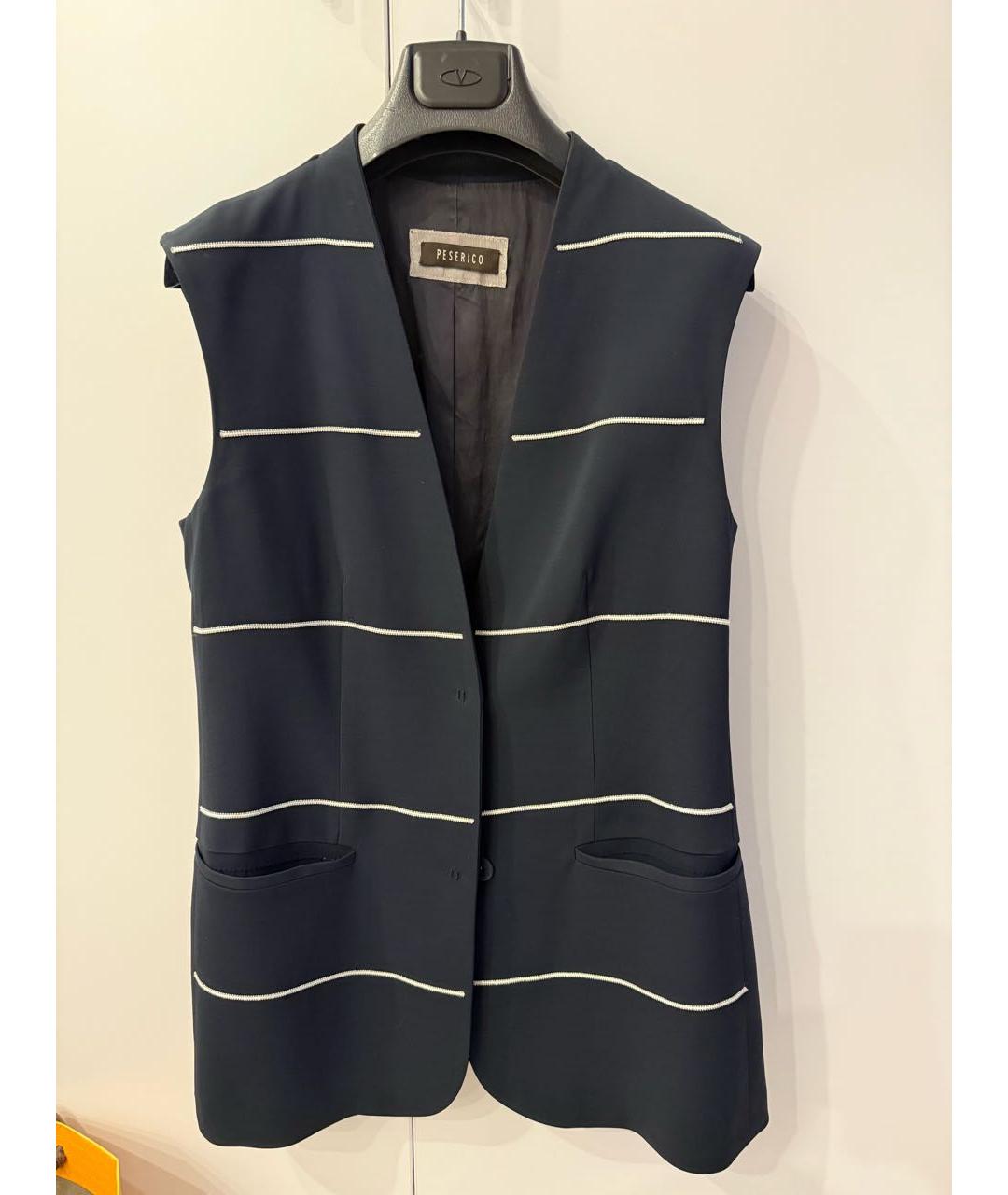 PESERICO Синий синтетический жилет, фото 8