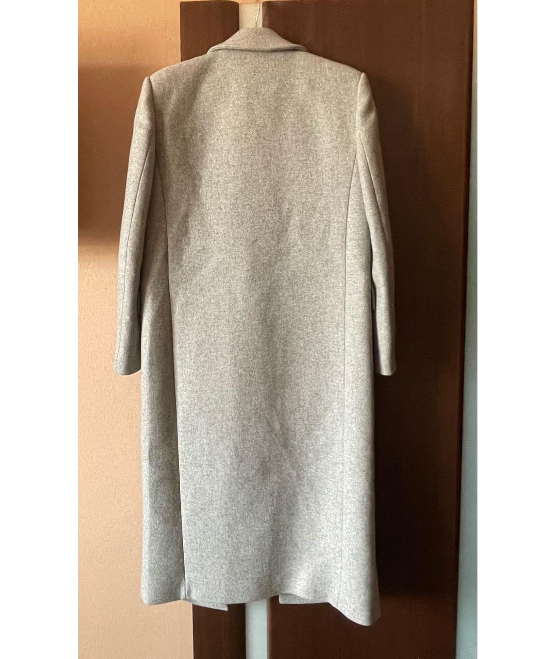 PINKO Серое шерстяное пальто, фото 2