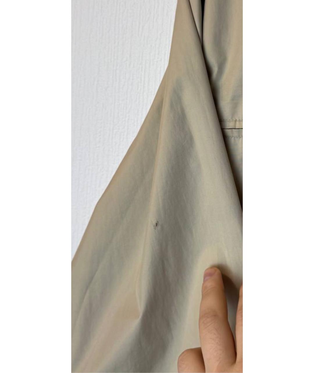 BURBERRY Бежевая полиэстеровая куртка, фото 6