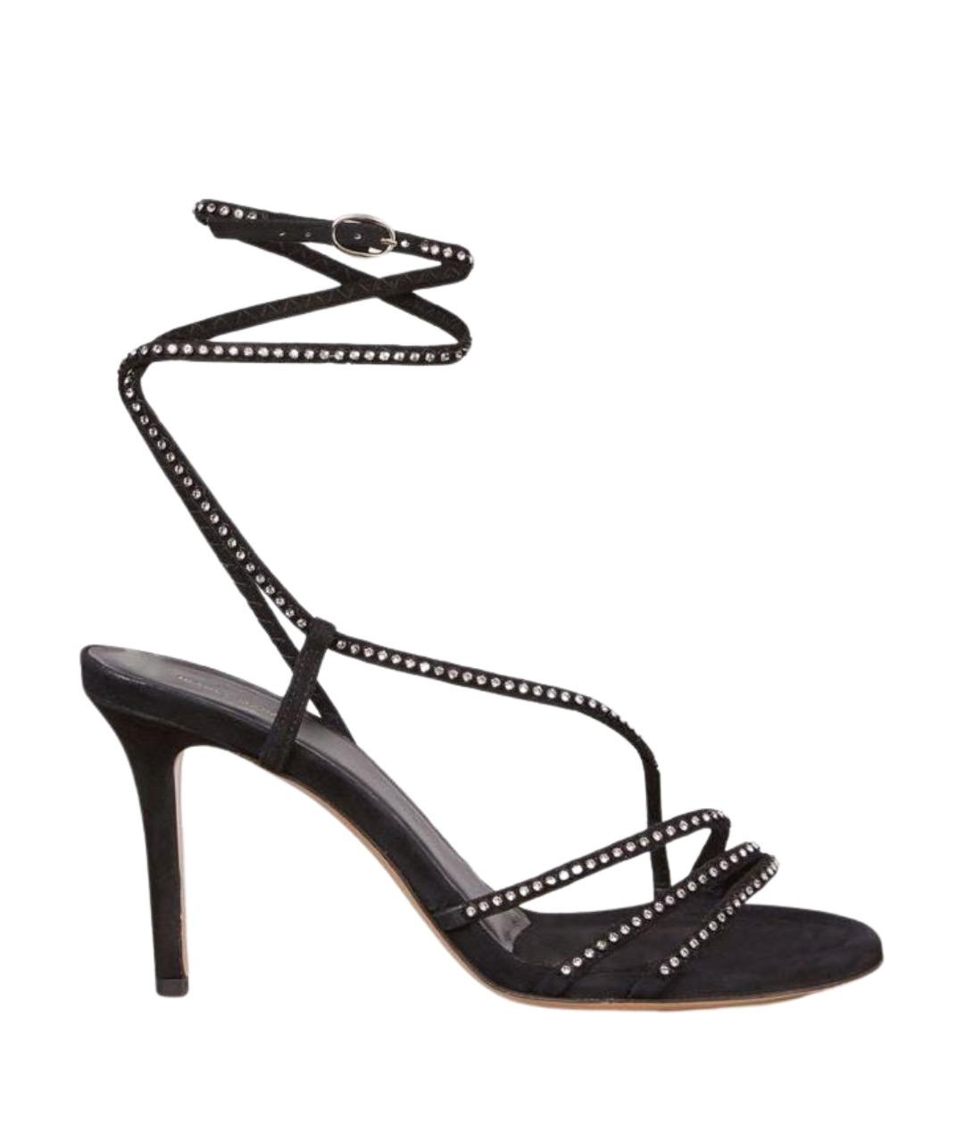 ISABEL MARANT Черные замшевые босоножки, фото 1