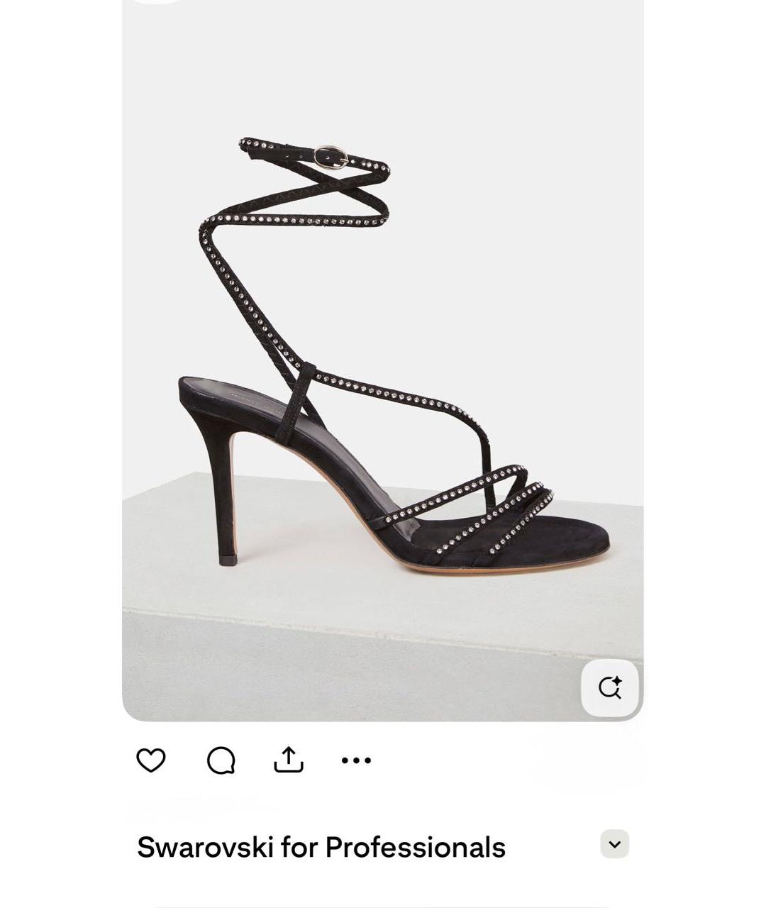 ISABEL MARANT Черные замшевые босоножки, фото 9