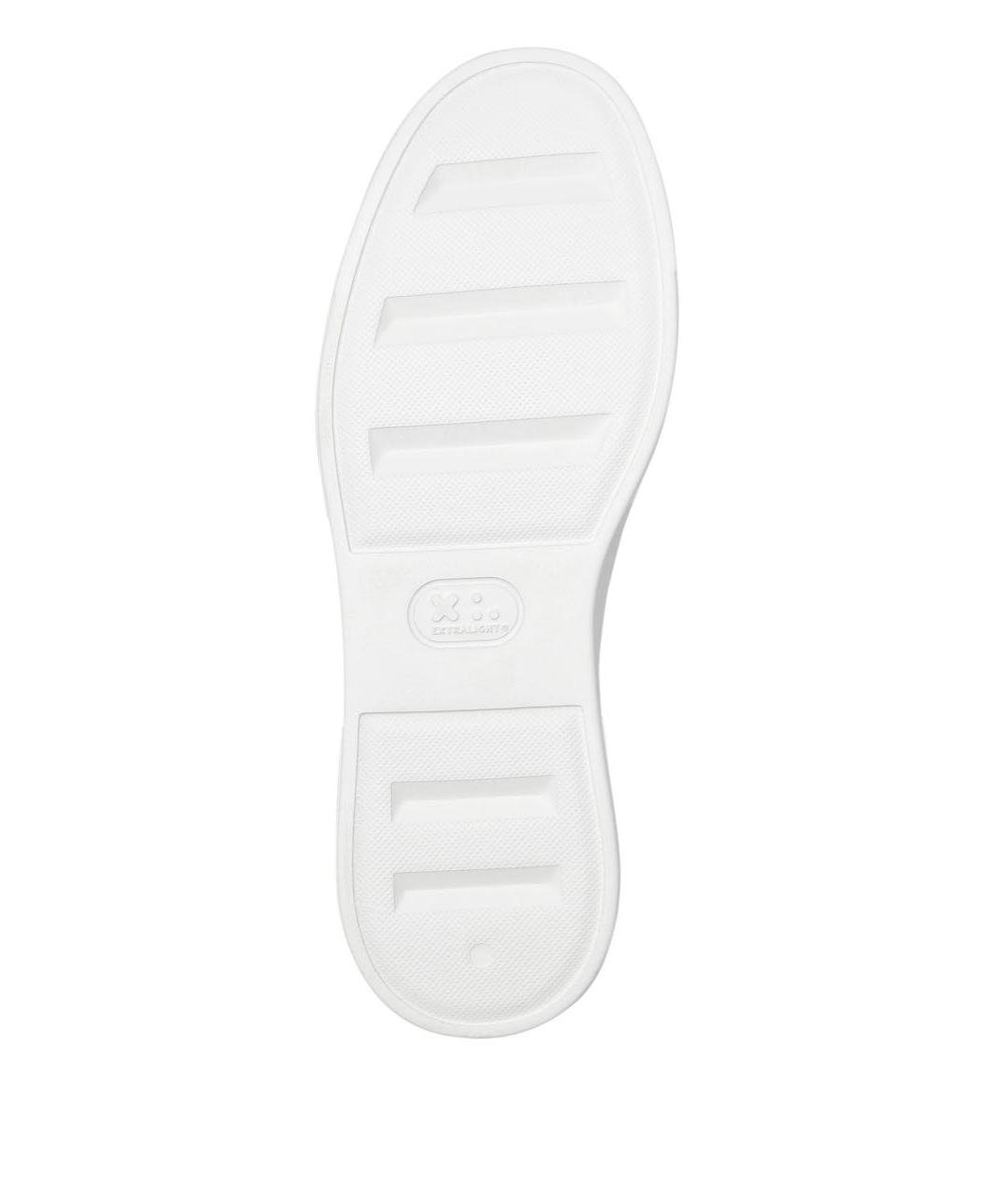 PHILIPP PLEIN Белые кожаные низкие кроссовки / кеды, фото 4