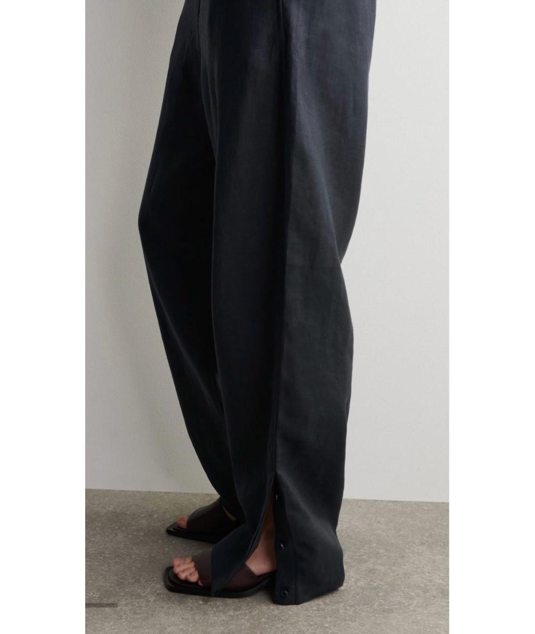 COS Синие льняные брюки широкие, фото 7