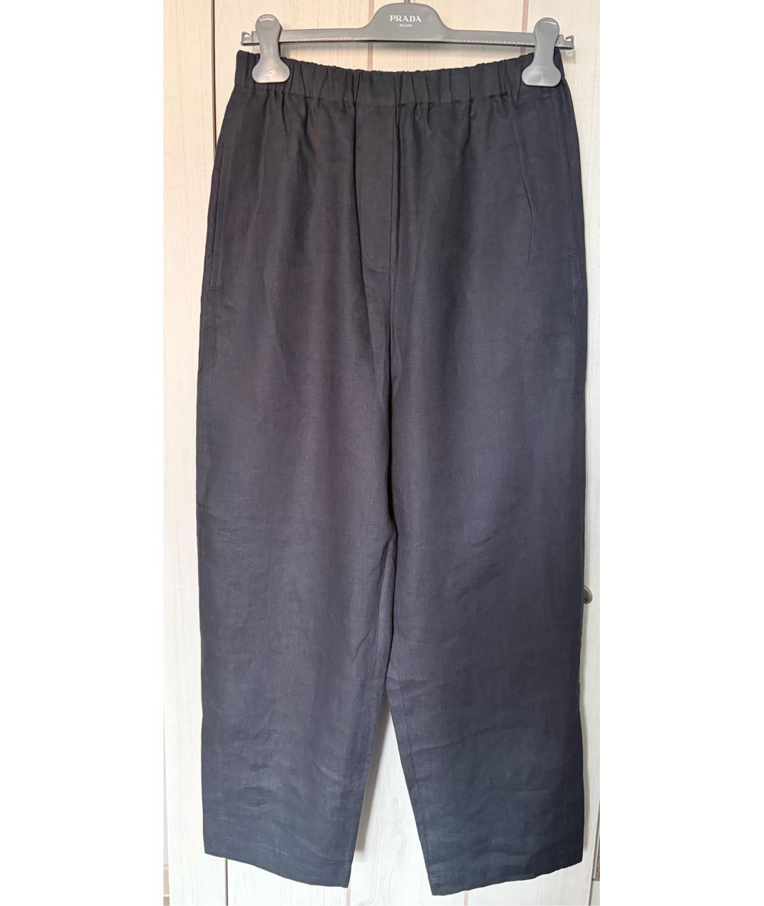 COS Синие льняные брюки широкие, фото 8