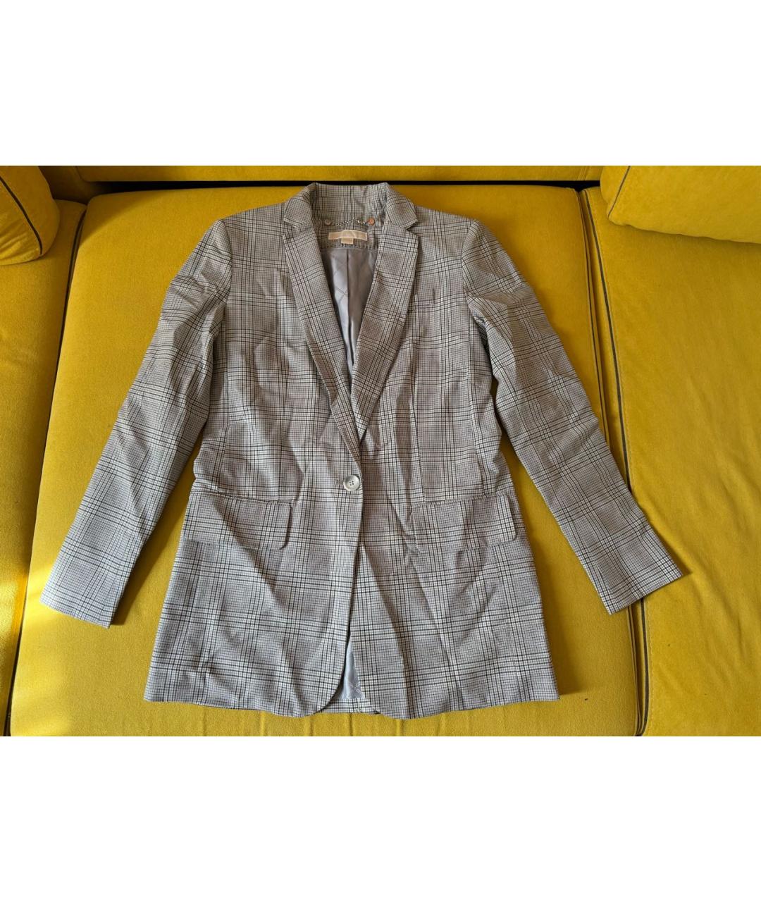 MICHAEL KORS Серый шерстяной костюм с брюками, фото 7