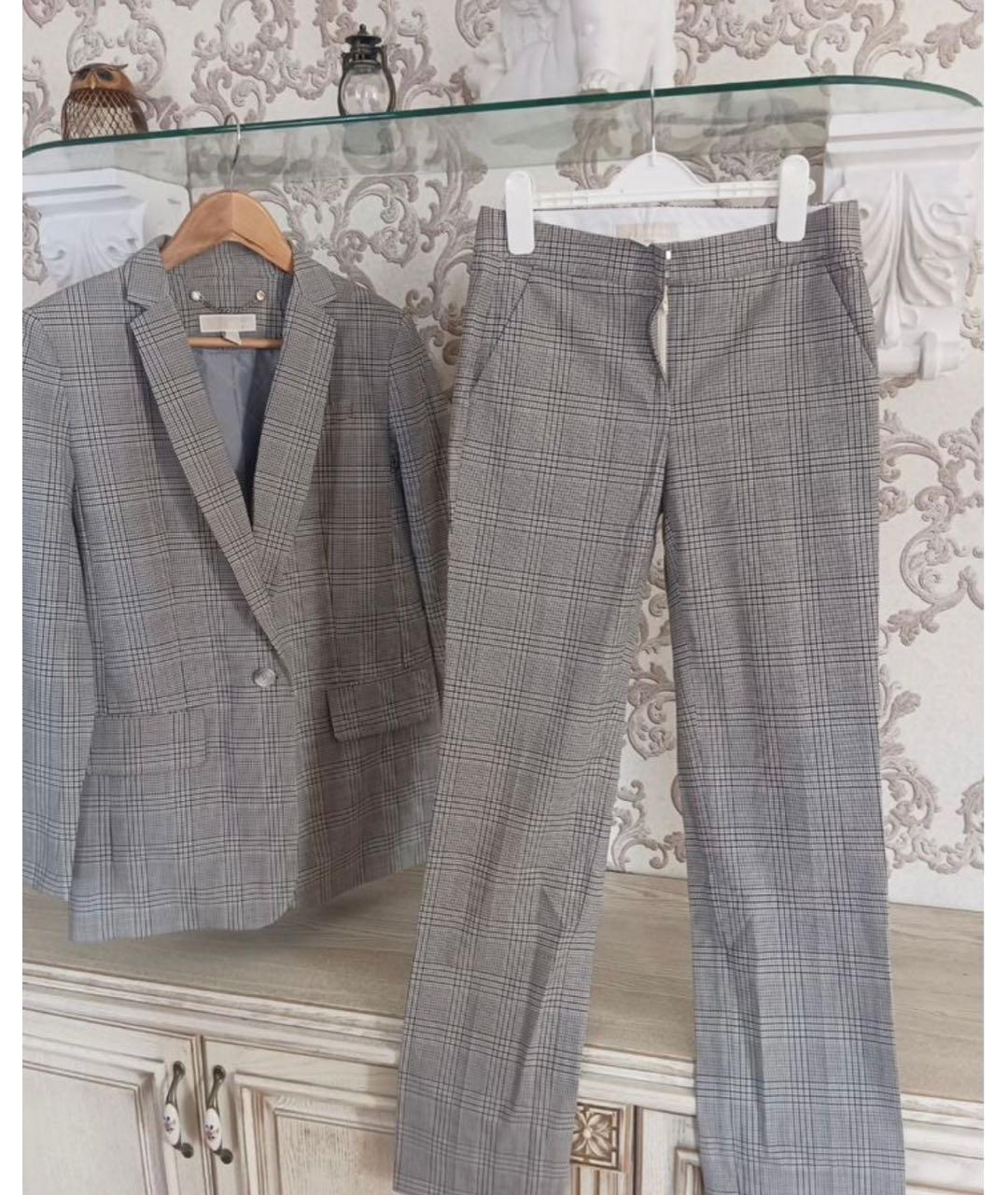 MICHAEL KORS Серый шерстяной костюм с брюками, фото 5