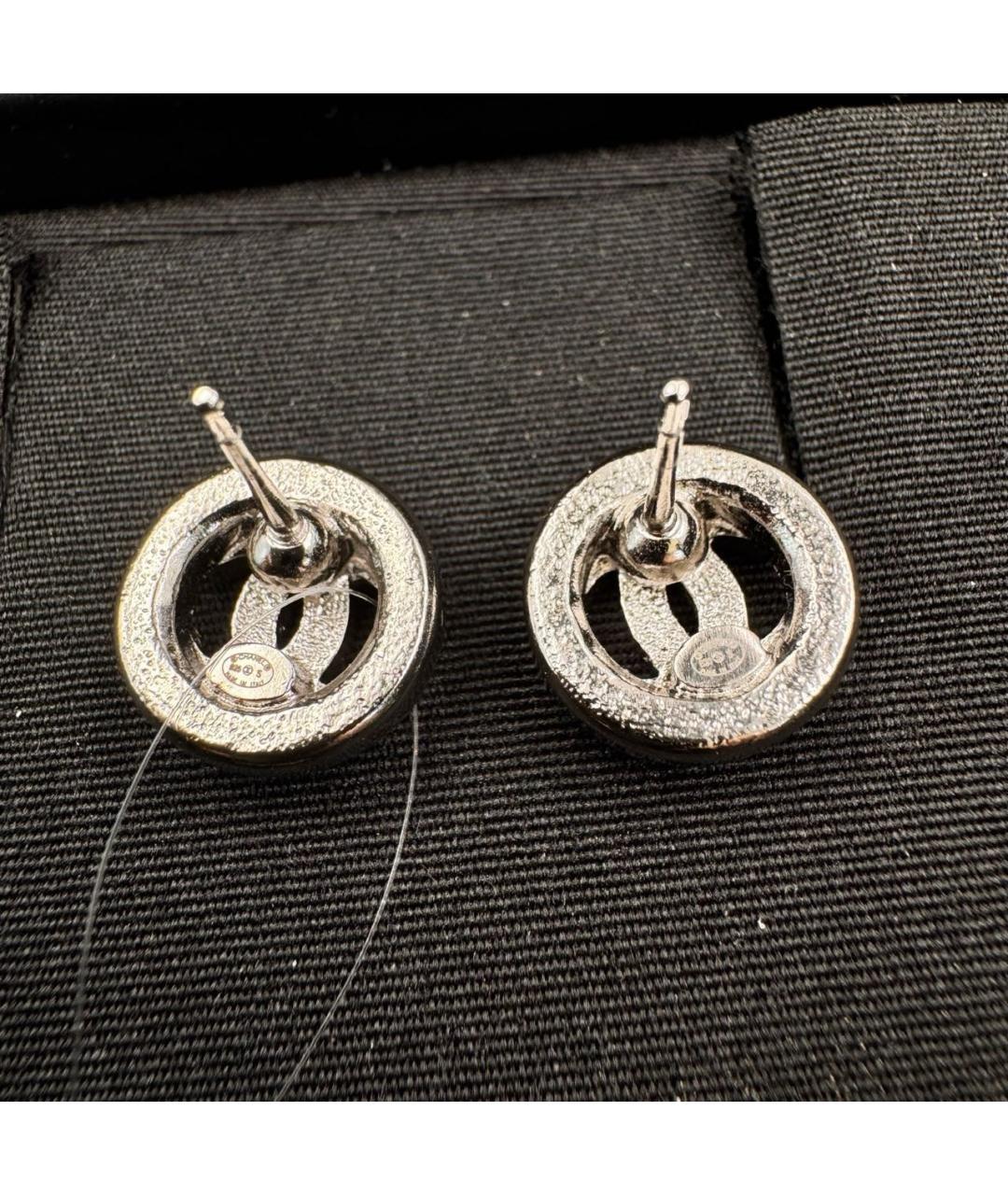 CHANEL Серебряные металлические серьги, фото 7
