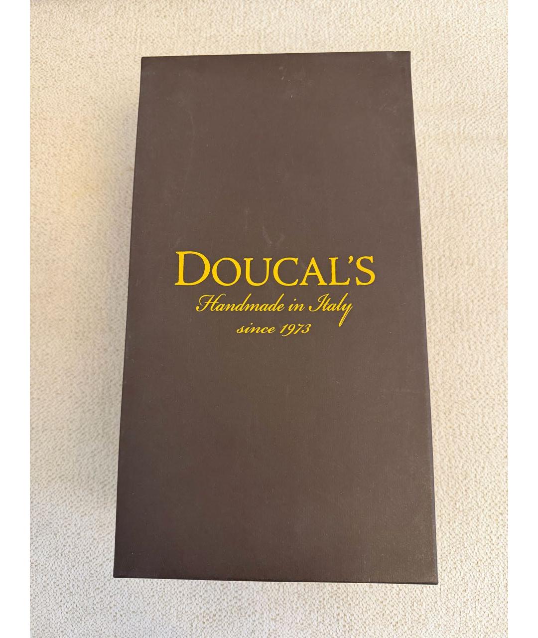 DOUCAL'S Коричневые кожаные низкие кроссовки / кеды, фото 5