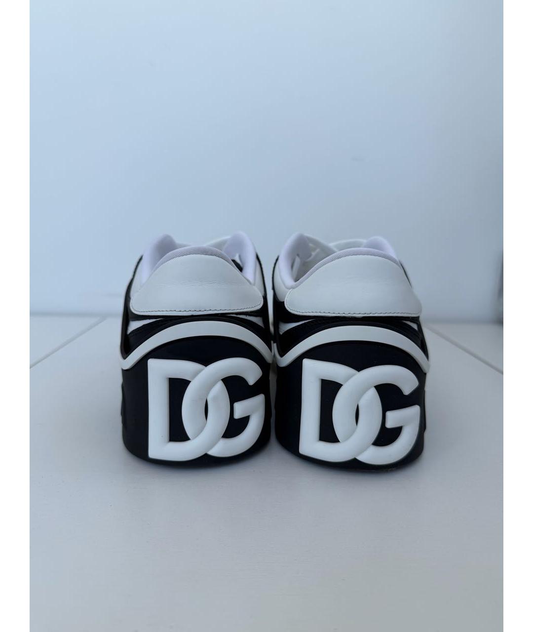 DOLCE&GABBANA Мульти кожаные низкие кроссовки / кеды, фото 4