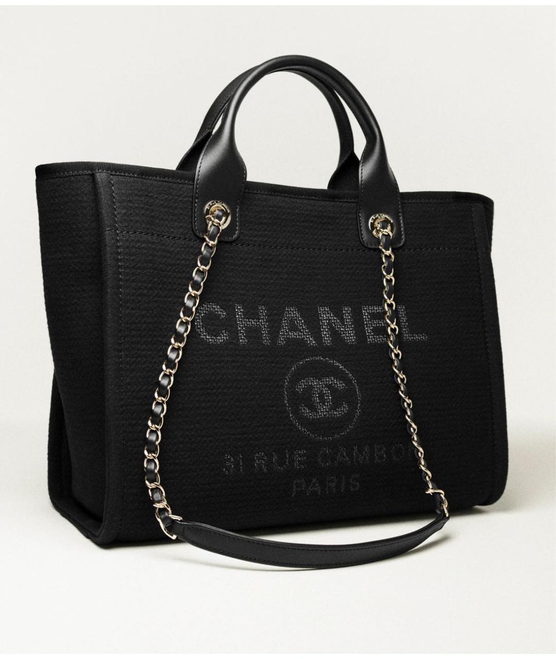 CHANEL Черная сумка тоут, фото 2