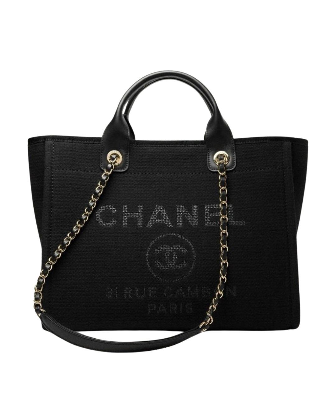 CHANEL Черная сумка тоут, фото 1