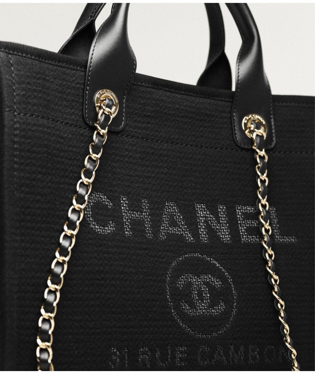 CHANEL Черная сумка тоут, фото 3