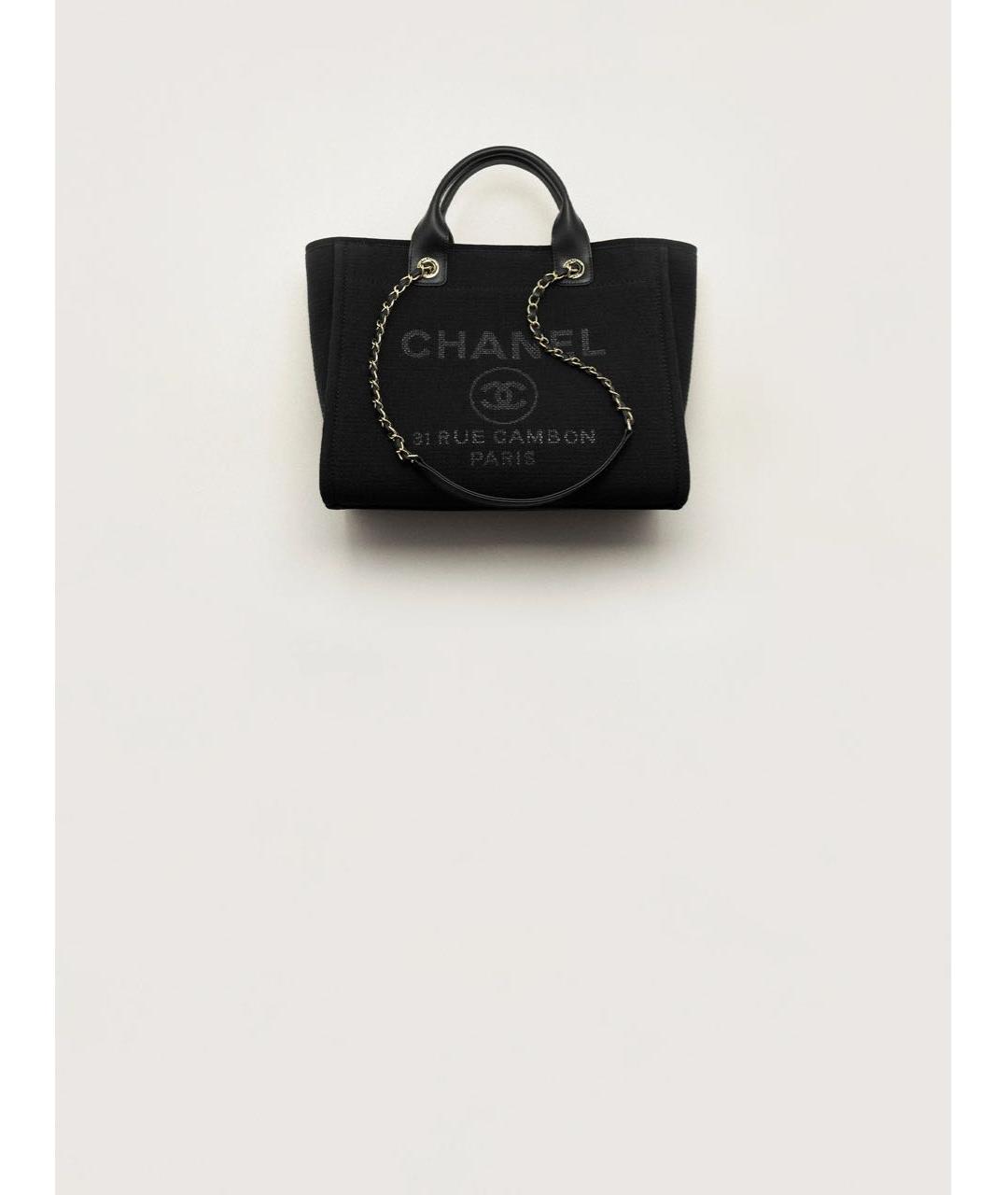 CHANEL Черная сумка тоут, фото 4