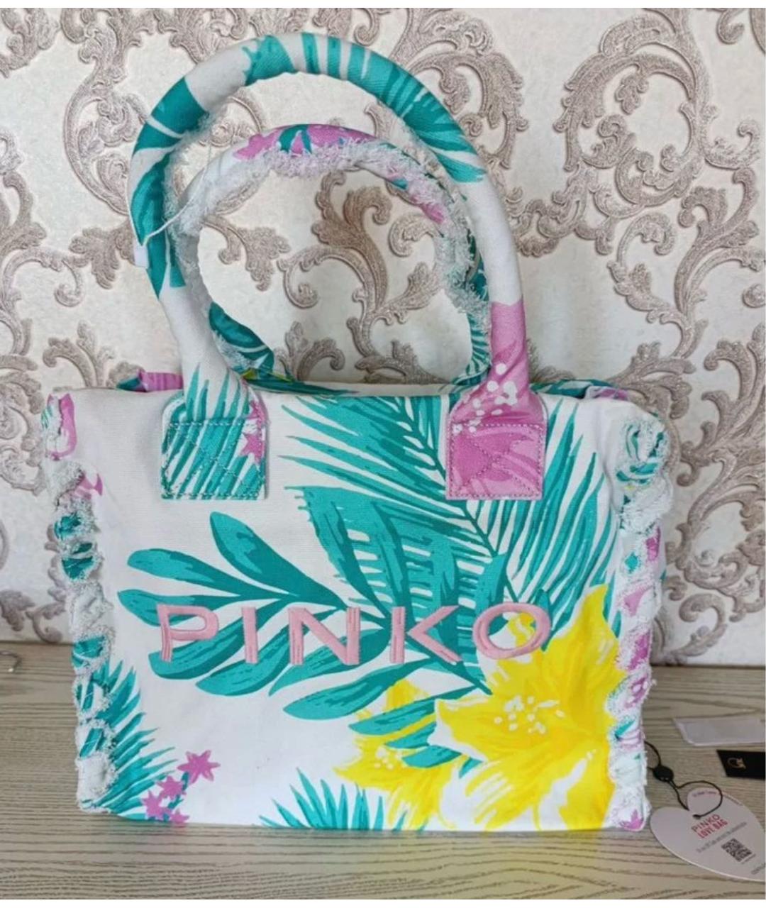 PINKO Мульти хлопковая сумка тоут, фото 5