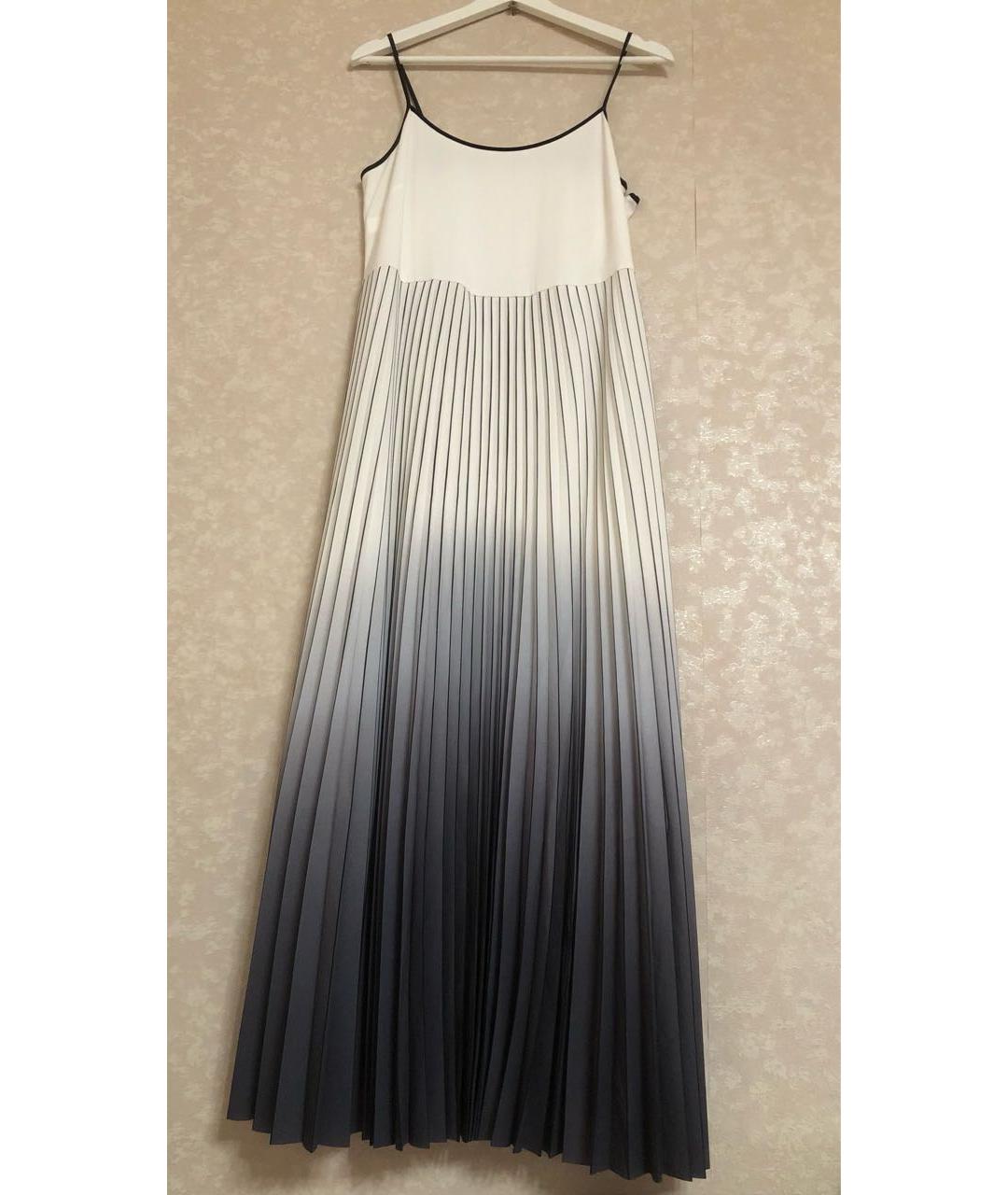 TWIN-SET Белый шифоновый сарафан, фото 7