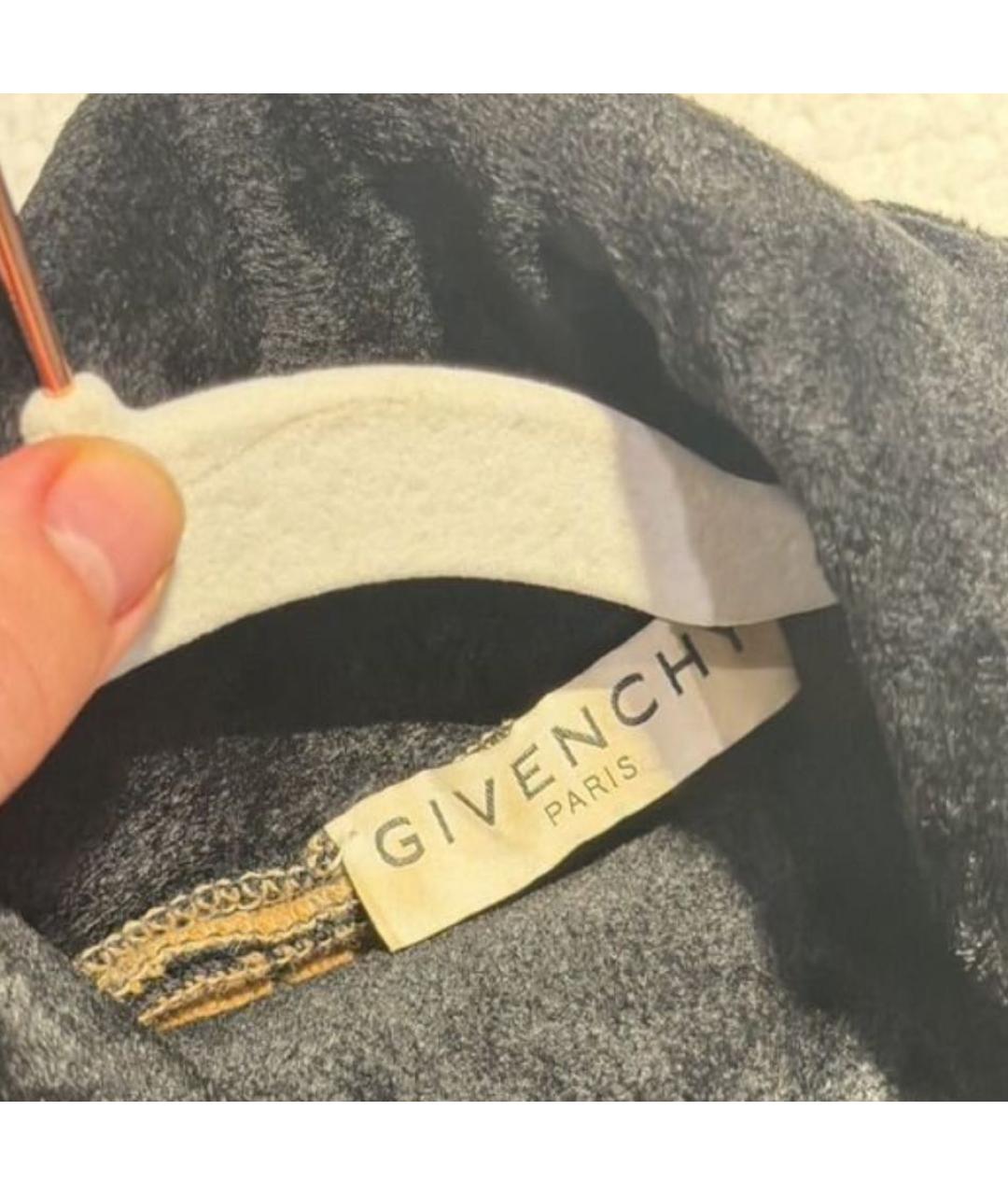 GIVENCHY Оранжевый велюровый джемпер / свитер, фото 4