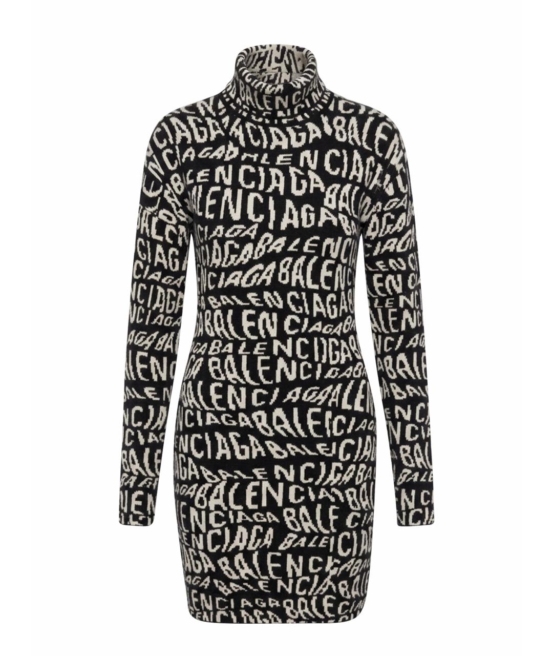 BALENCIAGA Черный шерстяной джемпер / свитер, фото 1