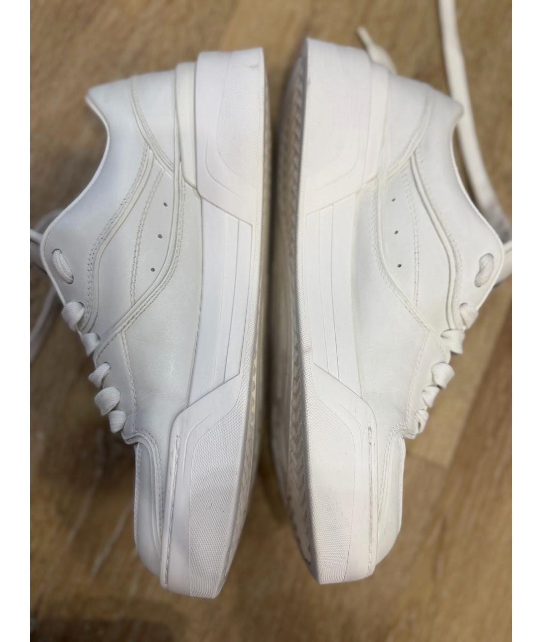 DOLCE&GABBANA Белые кожаные кеды, фото 9