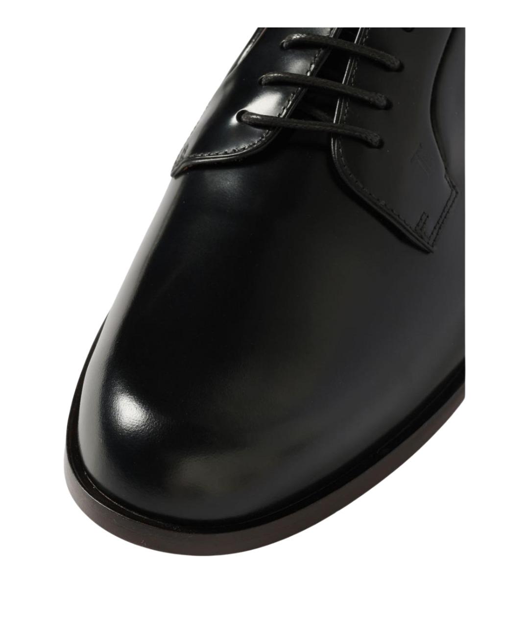 TOD'S Черные кожаные туфли, фото 4