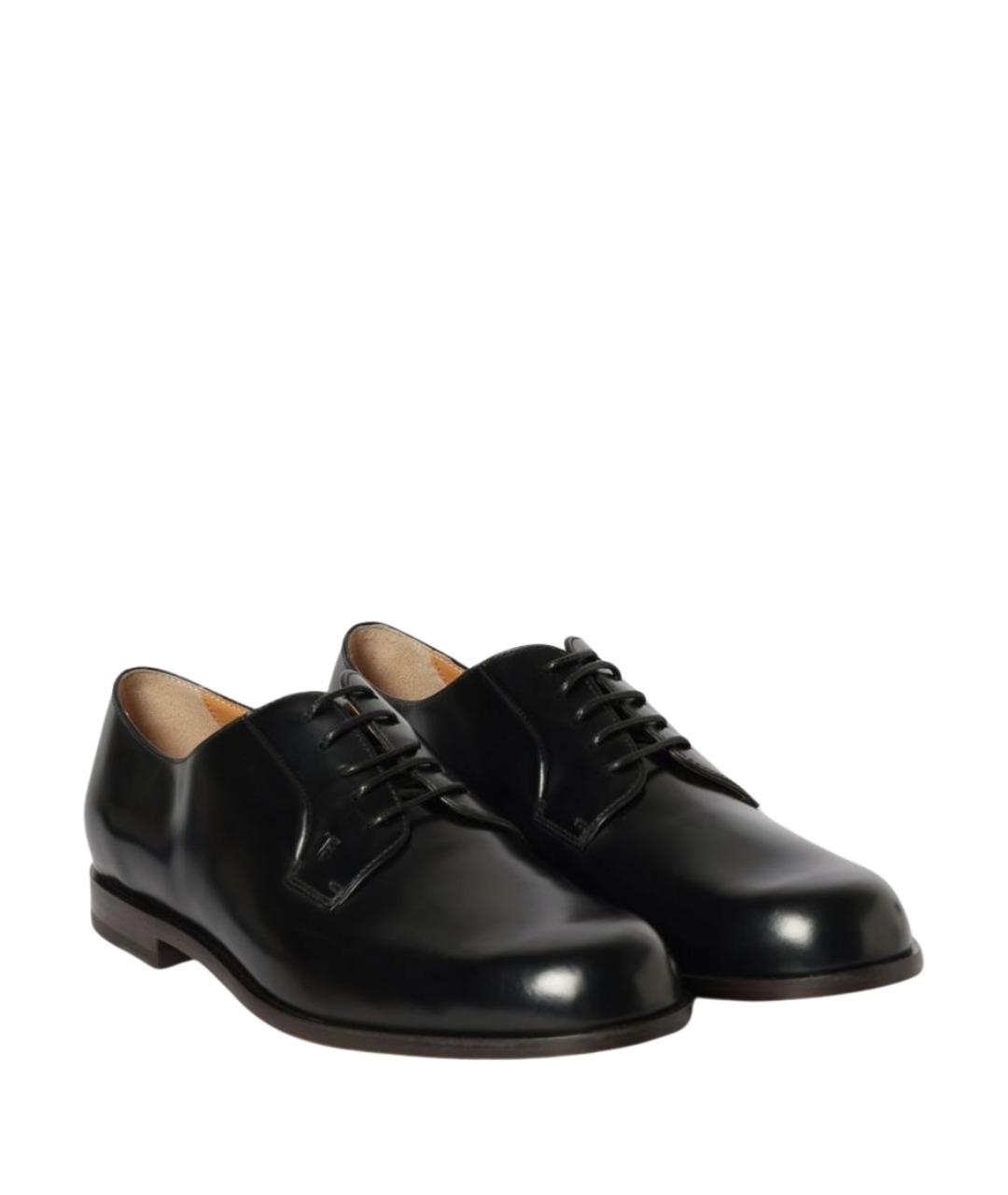 TOD'S Черные кожаные туфли, фото 2