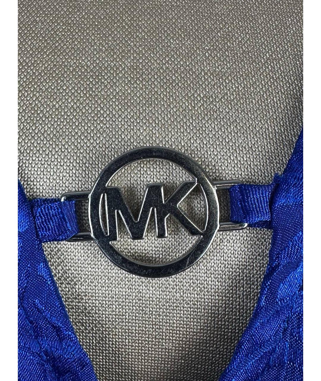 MICHAEL MICHAEL KORS Синяя полиэстеровая блузы, фото 4