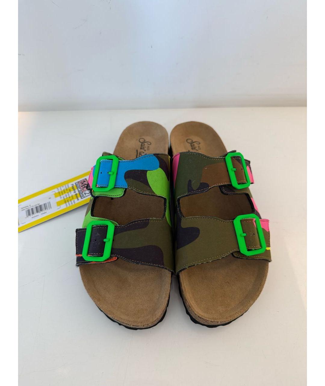 MC2 SAINT BARTH Мульти резиновые шлепанцы, фото 5