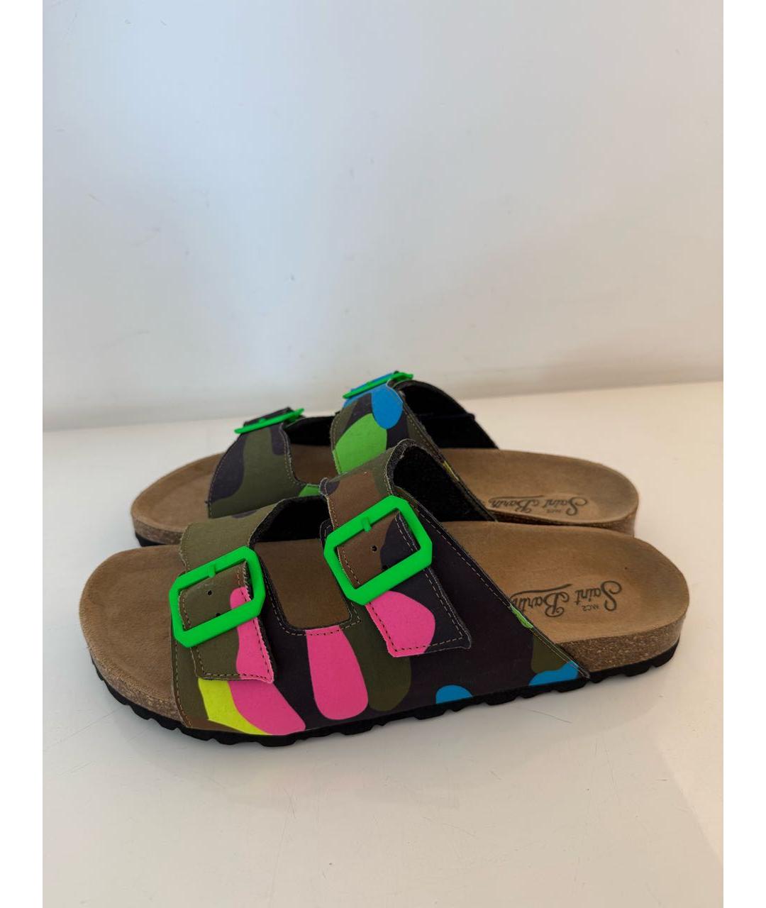 MC2 SAINT BARTH Мульти резиновые шлепанцы, фото 6