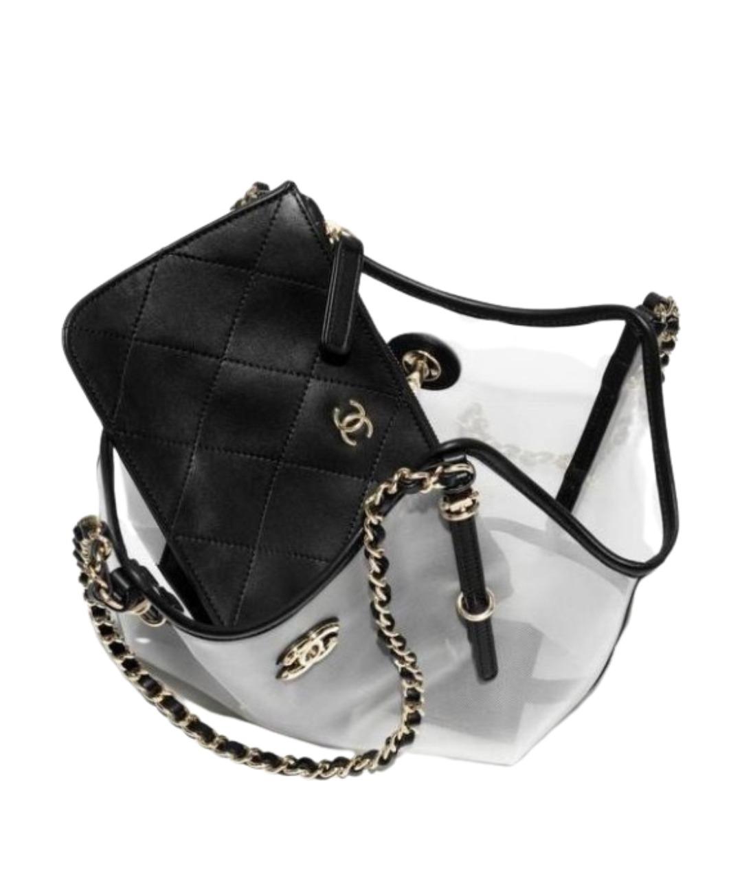 CHANEL Черная сумка с короткими ручками, фото 3