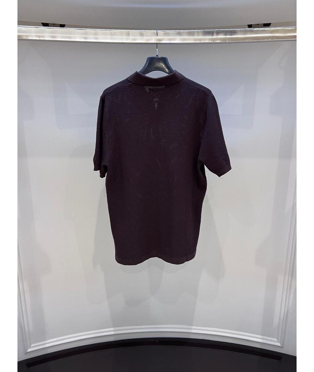 MC2 SAINT BARTH Коричневое поло с коротким рукавом, фото 2