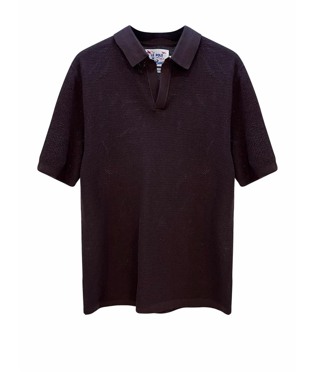 MC2 SAINT BARTH Коричневое поло с коротким рукавом, фото 1