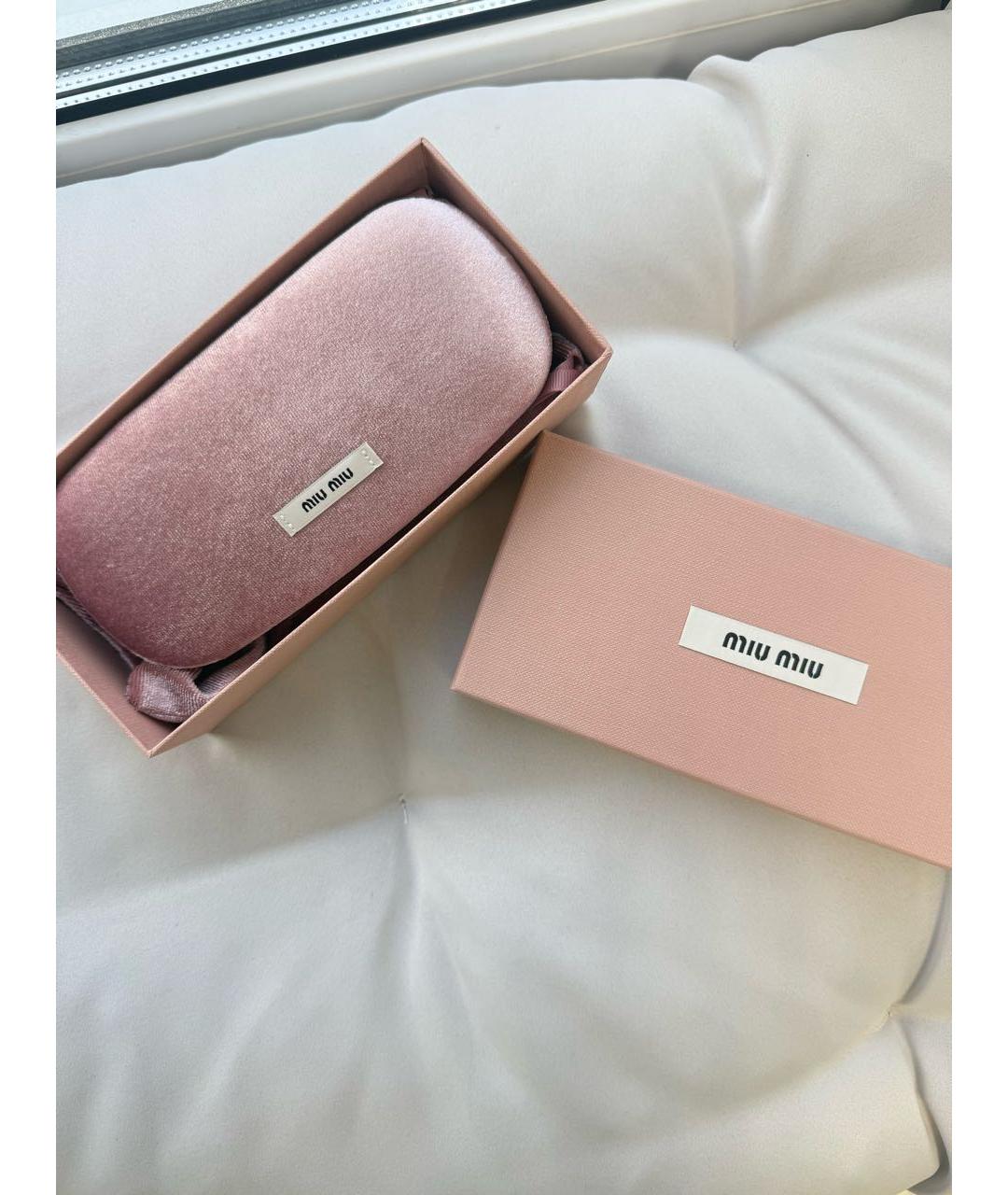 MIU MIU Коричневые пластиковые солнцезащитные очки, фото 3