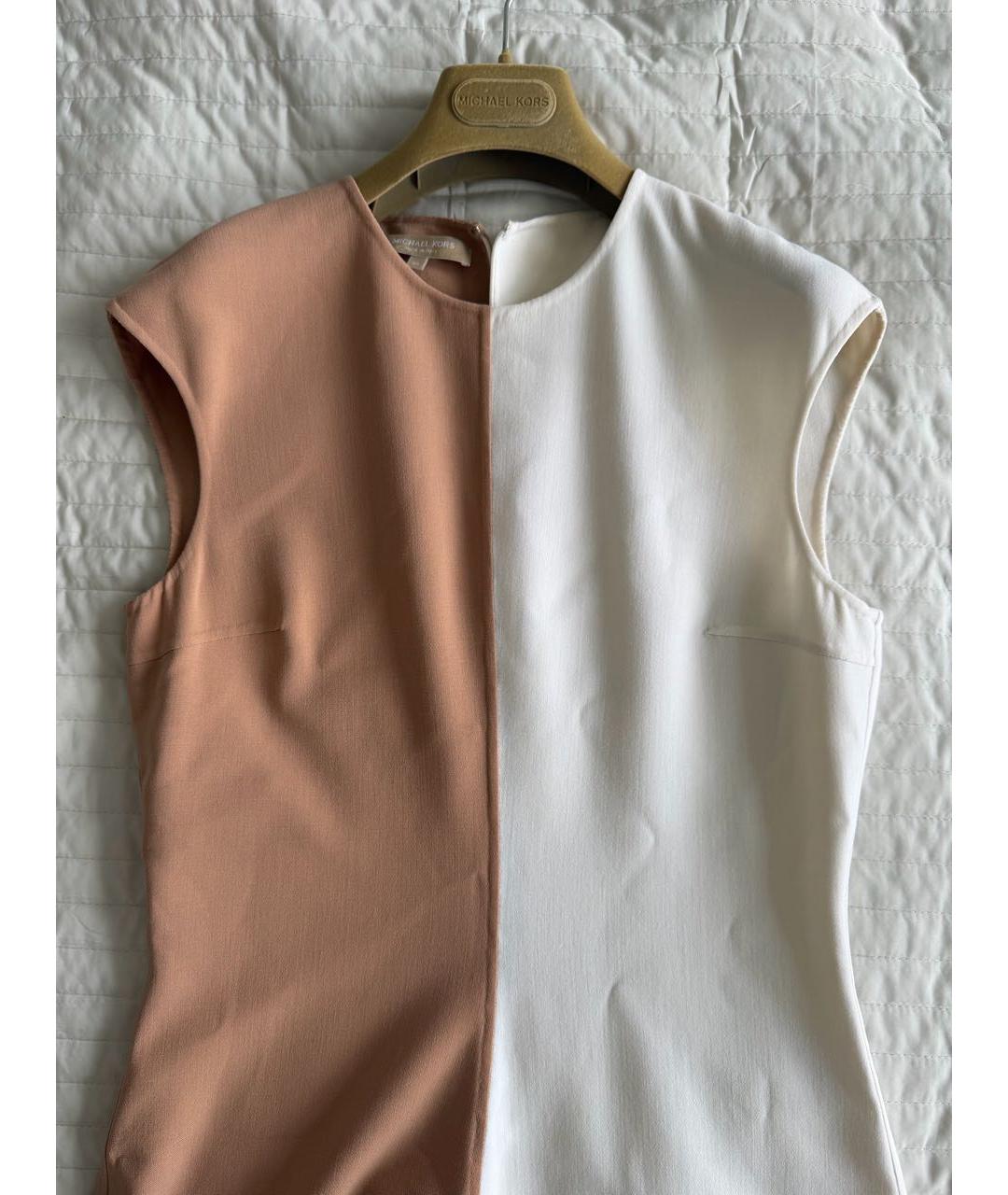 MICHAEL KORS Мульти шерстяное повседневное платье, фото 4