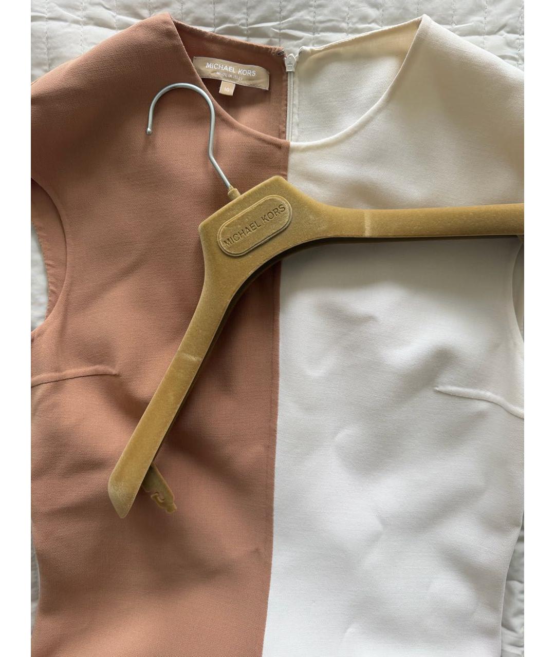 MICHAEL KORS Мульти шерстяное повседневное платье, фото 6